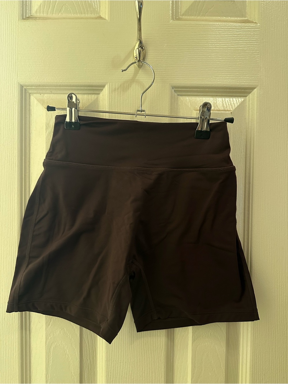 YoungLA High-Waist Brown Athletic Shorts